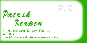 patrik kerpen business card